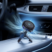 Chargeur de voiture sans fil à refroidissement magnétique avec protection OTP/OVP, charge rapide QC3.0, port Type-C pour 12/13/14/15/16/17
