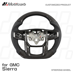 สำหรับ GMC Sierra 1500 2500 3500HD AT4ความสูง Denali YUKON XL SLT 4x4การปรับแต่งพวงมาลัยคาร์บอนไฟเบอร์อัพเกรดภายใน - Product Image 2