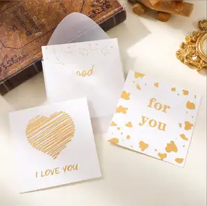 Meilleur prix Cartes de vœux d'invitation de mariage Cartes de remerciement d'anniversaire Floral personnalisé avec logo Carte de voeux