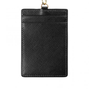 Porte-badge professionnel en cuir PU de qualité supérieure, porte-carte d'identité pour étudiant avec cordon en cuir pour le cou - Product Image 4
