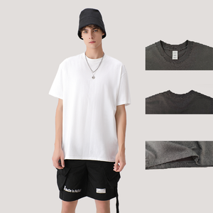 Màu Sắc Tươi Màu Sắc 220gsm 100% Cotton Hữu Cơ Quá Khổ Thân Thiện Với Môi Thoáng Khí Mùa Hè Làm Mát T-Shirt - Product Image 6