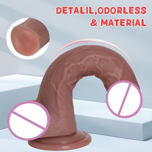 Vibratore Dildo Riscaldante Anale/Vaginale in Silicone Morbido 100% Impermeabile con Telecomando per Donne, Giocattolo Sessuale per Lesbiche 390g - Product Image 4