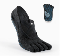 OED Femmes Pilates Yoga Cinq Doigts Chaussettes Toe Grip Chaussettes Yoga pour Débutants Cross Athletic Yoga Chaussettes
