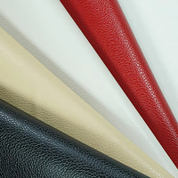 Meistverkauftes Litchi-Muster Geprägtes PVC-Kunstleder Abriebfestes Dekoratives Leder für Handschuhe Sofa Auto Tasche Sitz Möbel