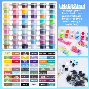 Pâte Pigmentée Très Concentrée TIMESRUI 2G/Bouteille OEM, 54 <span class=keywords><strong>Couleurs</strong></span> Opaques, pour Résine Époxy/UV, Teinture DIY pour Bijoux et Artisanat <span class=keywords><strong>en</strong></span> Émail - Product Image 1