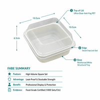 Boîtes à pâtisserie en PET transparentes avec fenêtre frontale, modèle DT-206, personnalisables avec logo, jetables, carrées, en kraft, pour pain, gâteaux, cadeaux, donuts