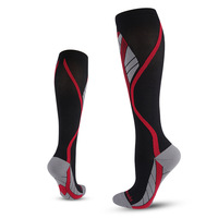 Chaussettes de compression en coton à longues jambes à la mode Chaussettes de pression pour hommes
