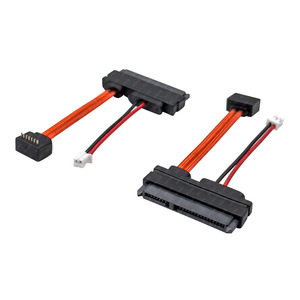 Sata Data <b>Cable</b> 7+15 Pin Right Angle Flat <b>Cable</b> <b>For</b> <b>Computer</b> Hard Drive Optical Drive Server Connection - Product Image 3