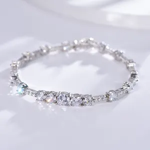 Refined Simple Design Brass Silver Fashion Jewelry Women's Bracelet