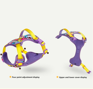 Arnés de perro de lujo de neopreno resistente con patrón DIY, proveedor de entrenamiento de mascotas de trabajo, arnés de perro personalizado con clip frontal al por mayor - Product Image 1