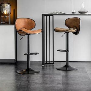 Luxurious and sophisticated <b>bar</b> chairs height-<b>adjustable</b> <b>bar</b> counter chairs island <b>bar</b> <b>stools</b> high-legged benches - Product Image 4