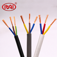 Câble électrique souple en cuivre H05VV-F 300/500V à isolation PVC, 1,5~10mm², ignifuge, pour câblage de bâtiment, fourni directement par l'usine