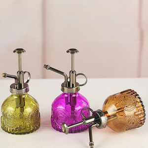 Vase pulvérisateur en verre côtelé de 200 ml, petit flacon pulvérisateur d'eau pour jardin, brumisateur pour l'entretien des plantes et des fleurs - Product Image 2