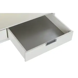 METAL and MDF <b>COFFEE</b> <b>TABLE</b> 110X55X46 <b>WHITE</b> - Product Image 2
