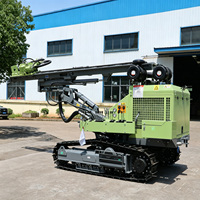 Foreuse DTH sur chenilles diesel 70 kW, pour trous de 90-140 mm, à pompe à engrenages haute efficacité et économie d'énergie, pour la construction et l'exploitation minière
