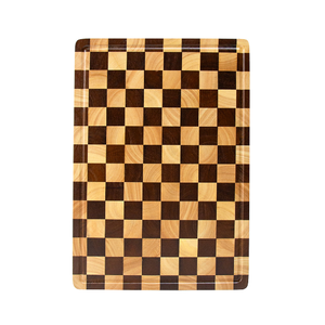 Planche à découper de luxe en bois de chêne à grain bouté, planche à découper de boucher de qualité supérieure avec canal à jus, planche à découper de cuisine antidérapante - Product Image 4