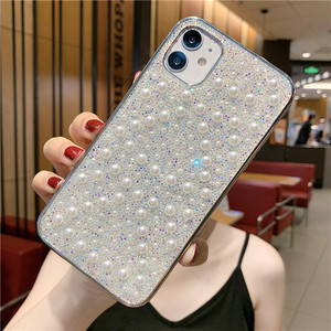 Funda de teléfono con espejo de <span class=keywords><strong>cristal</strong></span> de Diamante, para Iphone 12 pro 11 pro max, venta al por mayor de fábrica - Product Image 6