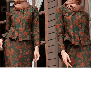 Trung Quốc Bán Buôn Mỏng Thời Trang In Áo Và Váy Đẹp Phụ Nữ Hiện Đại Hai-Mảnh Phù Hợp Với <span class=keywords><strong>Moden</strong></span> In Baju Kurung - Product Image 3