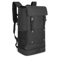 Sac à dos de voyage en polyester doux écologique 600D, 9 poches, grande capacité, résistant à l'eau, sac à dos pour ordinateur portable, logo personnalisé OEM ODM