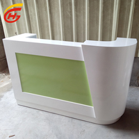 Bureau de réception de bureau, mobilier de bureau moderne, peut être utilisé pour accueillir les invités, couleur personnalisable, matériau acrylique, bois