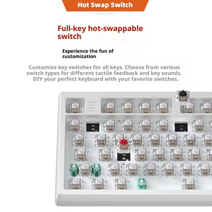 Darmoshark TOP87 87 Keys Tri-Mode Mechanical <b>Keyboard</b> Hot Swappable Low Latency E-sports Mechanical <b>Keyboard</b> - Product Image 3