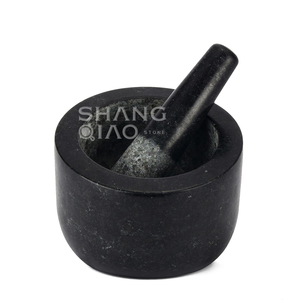 Juego de Molinillo de Hierbas y Triturador de Pastillas, Molcajete Resistente para <span class=keywords><strong>Guacamole</strong></span>, Mortero y Maja de Granito - Product Image 6