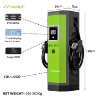 Nueva Estación de Carga para Vehículos Eléctricos EVTAURUS JT40C-26.8.13 GBT Chademo CCS2 80-240kW DC, Último Modelo Inteligente, Universal, Comercial y Pública