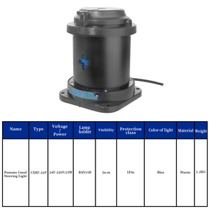 Luz de Dirección Marina CXH7-21P para el Canal de Panamá, Visibilidad de 2 n.m, BAY15D, 24V-220V, 25W, IP56, Azul, Lámpara de Identificación de Señalización de Navegación - Product Image 5