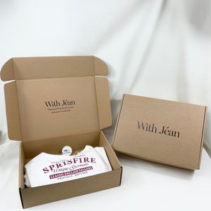 Boîtes d'Expédition Postales en Carton Ondulé Cannelure E Kraft Brun avec Impression Personnalisée pour Emballage avec Logo - Product Image 5