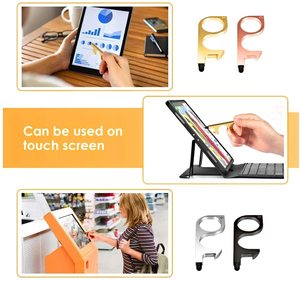 Tự vệ thiết lập tay không không không chạm vào công cụ mở cửa Keychain mở chai touchless EDC sạch <span class=keywords><strong>Key</strong></span> Door Opener cho màn hình cảm ứng - Product Image 4