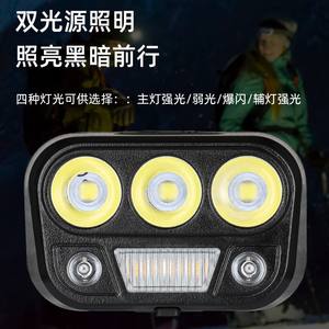 Nuovi Fari LED JF con Sensore <span class=keywords><strong>di</strong></span> Movimento, Ricarica USB, Montaggio su <span class=keywords><strong>Testa</strong></span> per Corsa Notturna e Pesca - Product Image 2