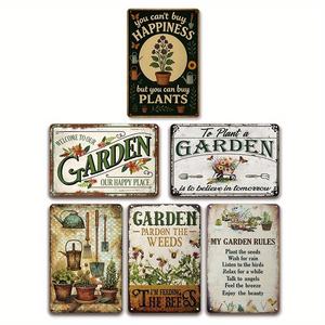 Letrero Metálico Vintage para Jardín, Letrero Botánico de Jardinería, Placa de Jardinería, Letrero para Patio - Product Image 4