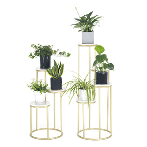 <span class=keywords><strong>Flores</strong></span> de mesa y soporte de decoración para boda, estante de exhibición dorado, venta al por mayor - Product Image 3