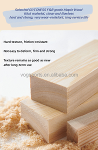 เครื่องรีฟอร์เมอร์ไม้แบบกำหนดเอง CE พร้อมบาร์ปรับระดับได้ แรงต้านสปริง ทำจากไม้เมเปิลและไม้โอ๊ค สำหรับโยคะเชิงพาณิชย์ รุ่น VOG-001 ขายส่ง ไม้เมเปิลคุณภาพพรีเมียม - Product Image 6