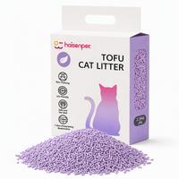 Litière pour chat agglomérante en tofu de soja en gros, biodégradable, 99% sans poussière, étiquette privée, OEM, contrôle des odeurs, jetable aux toilettes