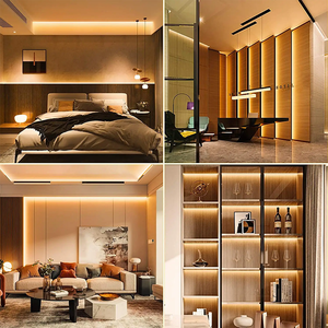 Năng động dòng chảy nước COB LED Strip Lights Warm trắng 24V 10 mét cuttable cho signage chiếu sáng COB Strips ánh sáng - Product Image 6