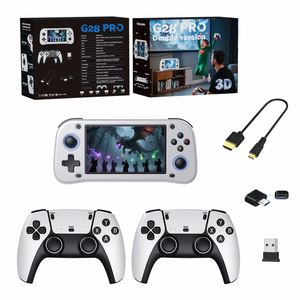 Mới nhất thiết kế 4.3 inch RK3128 2000 mAh 64GB 15000 trò chơi Wi-Fi Retro cầm tay trò chơi giao diện điều khiển G28 Pro điều khiển không dây - Product Image 1