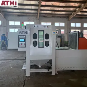 New Automatic Alloy Wheel Sand Blasting Cabinet Electric High-Pressure Cleaner PLC Components for Sandblasting