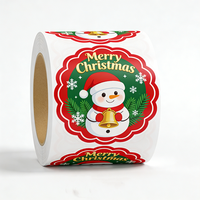 Pegatinas privadas redondas personalizadas, adhesivo de vinilo de papel, adhesivo impermeable, Impresión de etiquetas, rollo de pegatinas con logotipo