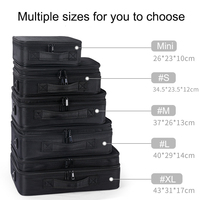 Sacs de maquillage de voyage portables et imperméables avec fermeture éclair, motif lettres, miroir de maquillage LED et kit d'organisation pour styliste