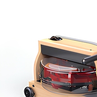 Rameur pliable en bois d'hévéa avec application Bluetooth et écran LCD, réservoir étanche pour la maison et les clubs de sport