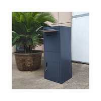 Boîte à courrier et à lettres extérieure de grande capacité, imperméable, durable, antivol, autoportante, pour utilisation en jardin
