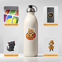 50 Pegatinas Personalizadas de Halloween para Botellas de Agua, Teléfonos Móviles, Computadoras, Patinetas, Pegatinas Decorativas Impermeables