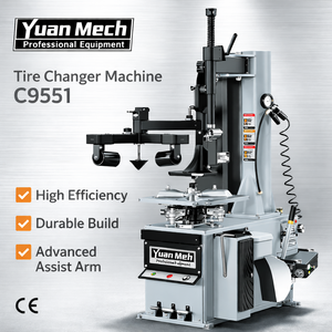 YuanMech-máquina cambiadora de neumáticos C9551, brazo oscilante semiautomático, 10-22" - Product Image 1