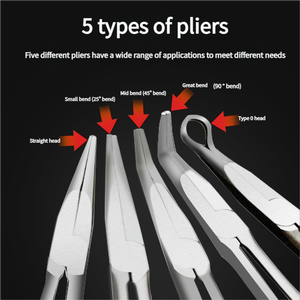 Various Sizes O-Head & <b>Long</b> <b>Nose</b> Plier Straight & Extended Bent <b>Nose</b> PLIERS - Product Image 5