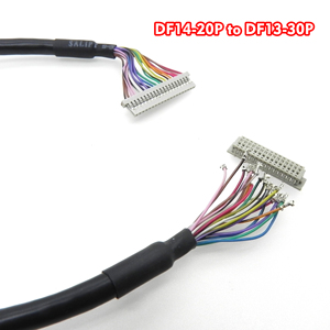 DF14-20P에서 DF13-30P로 변환 가능한 1.25mm 피치 LVDS 케이블 (산업용 HMI 터치스크린 머신 비전 임베디드 모니터용) - Product Image 1