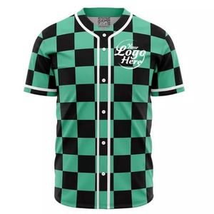 Men's Custom Logo Breathable Quick Dry Short-Sleeved <b>Baseball</b> Jersey Cardigan Loose Uniform <b>Sets</b> Plus Size T-Shirt - Product Image 5