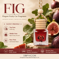 Diffuseur de parfum pour voiture suspendu 8ml en verre avec bouchon en bois, diffuseur d'huiles essentielles pour rétroviseur, rafraîchisseur d'air naturel, cadeau
