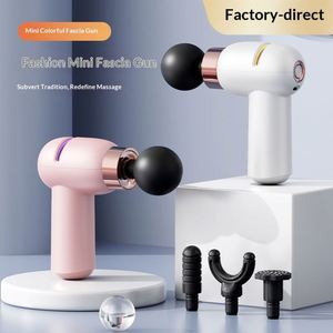 Mini <span class=keywords><strong>Pistola</strong></span> <span class=keywords><strong>de</strong></span> Masaje Fascial Multifuncional para Uso Doméstico, Relajación Muscular Eléctrica con 9 Velocidades, Control <span class=keywords><strong>de</strong></span> Tiempo y 4 Cabezales <span class=keywords><strong>de</strong></span> Masaje - Product Image 4
