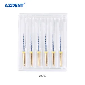 Strumenti AZDENT lime niti dentali attivate dal calore blu lime endo dentali lime rotanti dentali